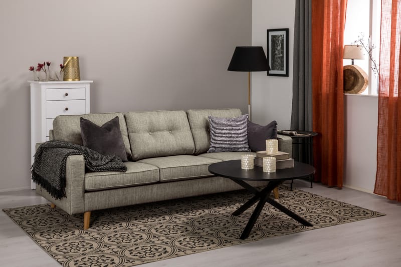 Monroe 3-seters Stoffsofa - Beige / Grå - Møbler - Sofaer - 3 seter sofa