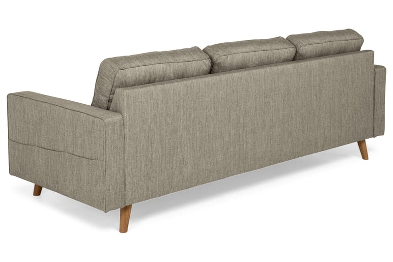 Monroe 3-seters Stoffsofa - Beige / Grå - Møbler - Sofaer - 3 seter sofa