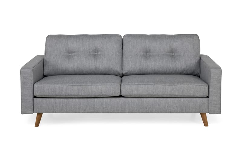Monroe 3-seters Stoffsofa - Lys grå - Møbler - Sofaer - 3 seter sofa