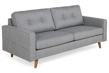 Monroe 3-seters Stoffsofa - Lys grå - Møbler - Sofaer - 3 seter sofa