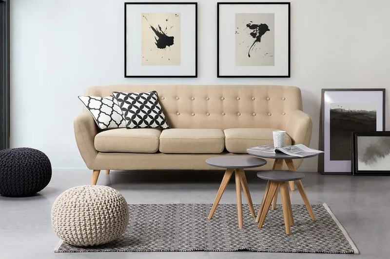 Motala Sofa 3-seter - Beige - Møbler - Sofaer - 3 seter sofa