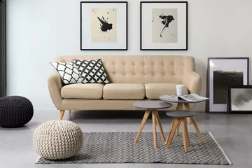 Motala Sofa 3-seter - Beige - Møbler - Sofaer - 3 seter sofa