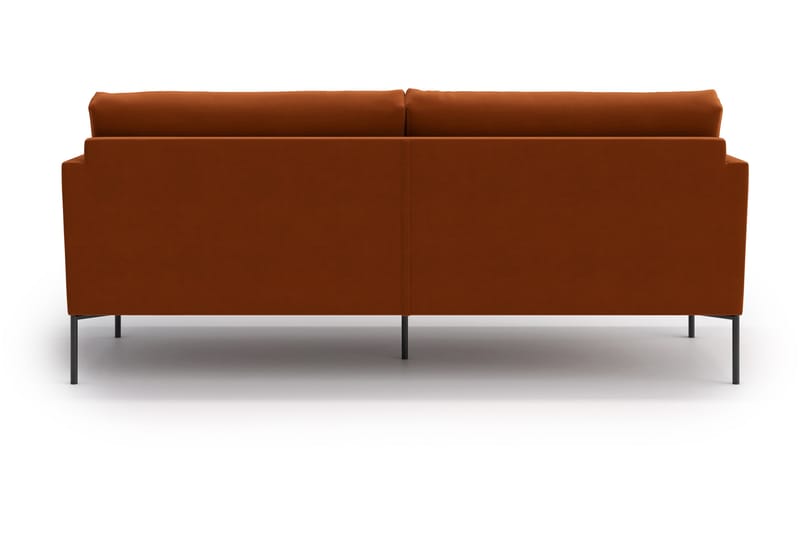 3-seter Sofa Nauro - Fløye/Oransje/Brun - 3 seter sofa