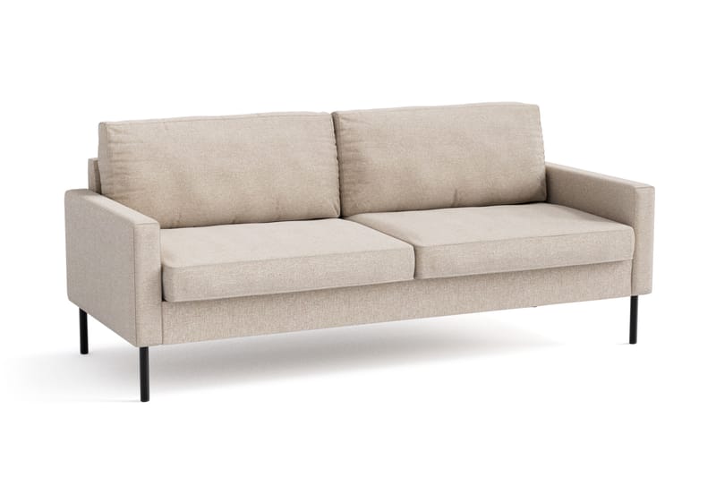 Nevada 3-seters Small Stoffsofa 198 cm bred - Beige - Møbler - Sofaer - 3 seter sofa