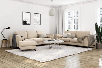 Ocean Lyx 3-seters Fløyelssofa - Beige - Møbler - Sofaer - Fløyelssofaer