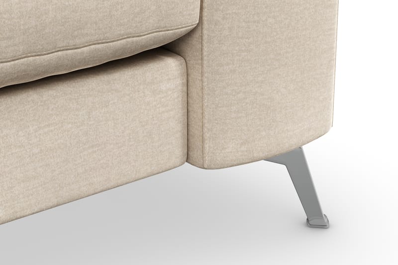 Ocean Lyx 3-seters Fløyelssofa - Beige - Møbler - Sofaer - Fløyelssofaer