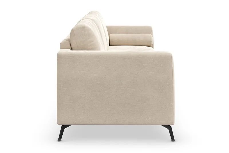 Ocean Lyx 3-seters Fløyelssofa - Beige - Møbler - Sofaer - Fløyelssofaer