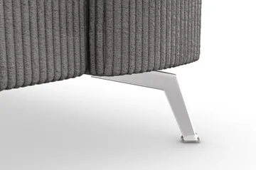 Ocean Lyx 3-seters Manchestersofa - Mørk grå - Møbler - Sofaer - 3 seter sofa