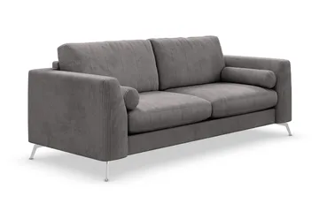 Ocean Lyx 3-seters Manchestersofa - Mørk grå - Møbler - Sofaer - 3 seter sofa