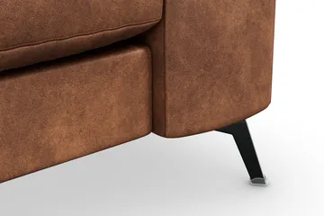 Ocean Lyx 3-seters Sofa i Kunstlær - Brun - Møbler - Sofaer - Skinnsofaer