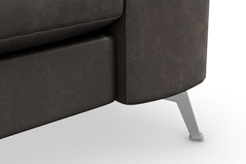 Ocean Lyx 3-seters Sofa i Kunstlær - Mørk grå - Møbler - Sofaer - Skinnsofaer