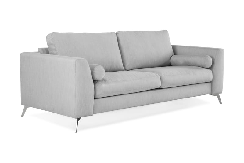 Ocean Lyx 3-seters Stoffsofa - Grå - Møbler - Sofaer - 3 seter sofa