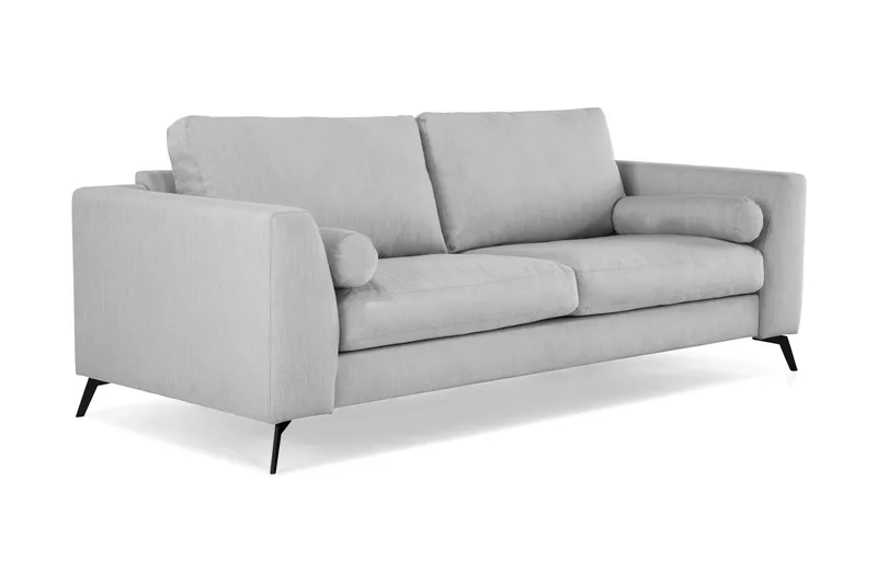 Ocean Lyx 3-seters Stoffsofa - Grå - Møbler - Sofaer - 3 seter sofa
