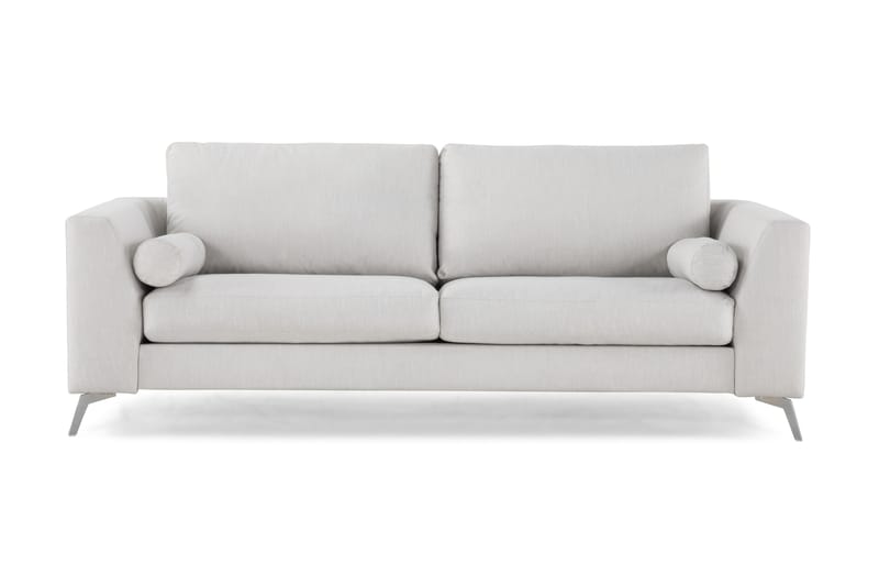 Ocean Lyx 3-seters Stoffsofa - Lys grå - Møbler - Sofaer - 3 seter sofa
