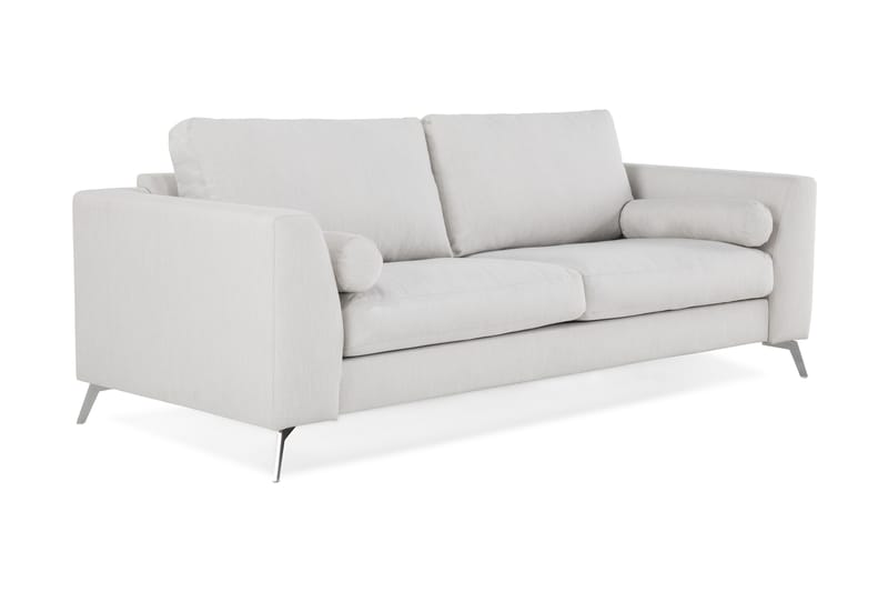 Ocean Lyx 3-seters Stoffsofa - Lys grå - Møbler - Sofaer - 3 seter sofa