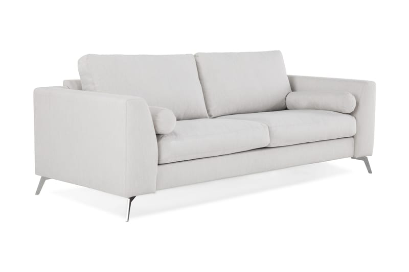 Ocean Lyx 3-seters Stoffsofa - Lys grå - Møbler - Sofaer - 3 seter sofa