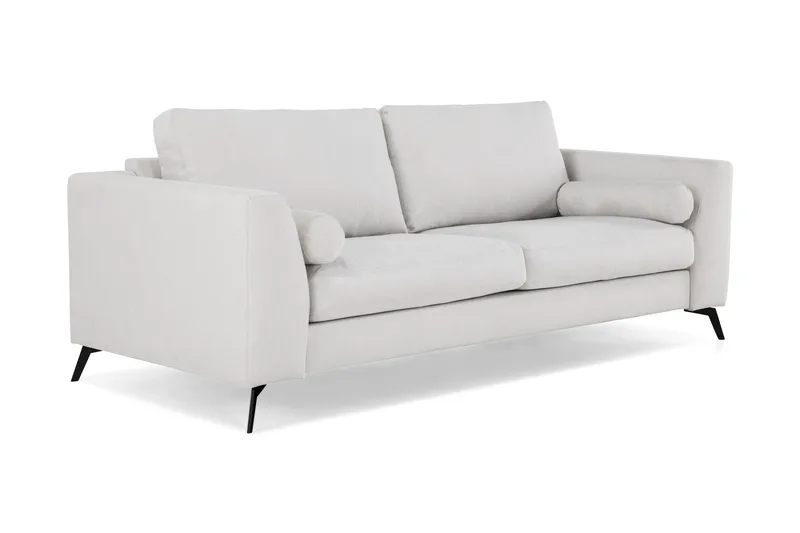 Ocean Lyx 3-seters Stoffsofa - Lys grå - Møbler - Sofaer - 3 seter sofa