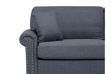 Otra 3-seter Dyp Chesterfield Sofa i Stoff - Grå - Møbler - Sofaer - 3 seter sofa