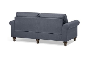 Otra 3-seter Dyp Chesterfield Sofa i Stoff - Grå - Møbler - Sofaer - 3 seter sofa