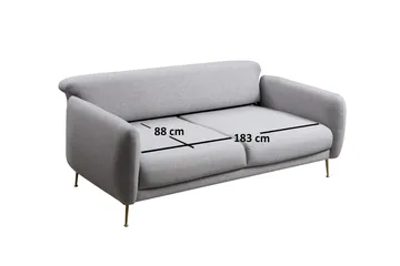Panchenko 3-Seter Sofa - Grå - Møbler - Sofaer - 3 seter sofa