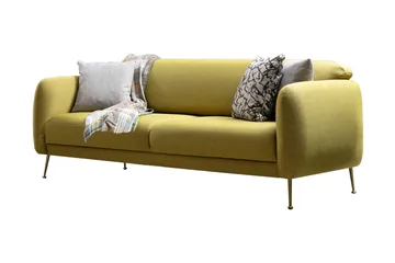 Panchenko 3-Seter Sofa - Gul - Møbler - Sofaer - 3 seter sofa