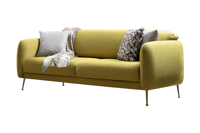 Panchenko 3-Seter Sofa - Gul - Møbler - Sofaer - 3 seter sofa