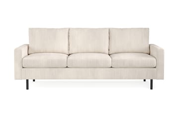 Peppe 3-seters Manchester Sofa 200 cm bred - Beige - Møbler - Sofaer - 3 seter sofa