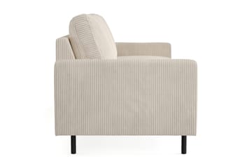 Peppe 3-seters Manchester Sofa 200 cm bred - Beige - Møbler - Sofaer - 3 seter sofa