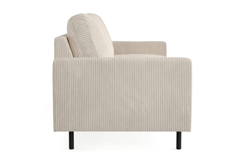 Peppe 3-seters Manchester Sofa 200 cm bred - Beige - Møbler - Sofaer - 3 seter sofa