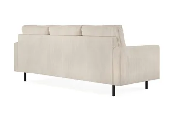 Peppe 3-seters Manchester Sofa 200 cm bred - Beige - Møbler - Sofaer - 3 seter sofa