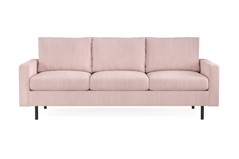 Peppe 3-seters Manchester Sofa - Rosa - Møbler - Sofaer - 3 seter sofa