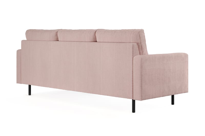 Peppe 3-seters Manchester Sofa - Rosa - Møbler - Sofaer - 3 seter sofa