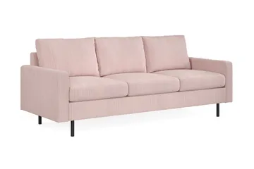 Peppe 3-seters Manchester Sofa - Rosa - Møbler - Sofaer - 3 seter sofa