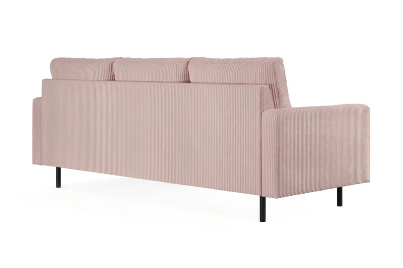 Peppe 3-seters Manchester Sofa - Rosa - Møbler - Sofaer - 3 seter sofa