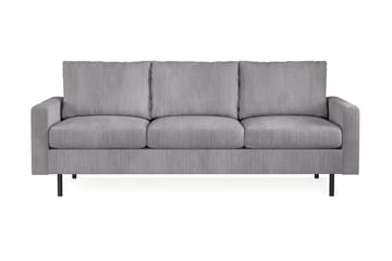 Peppe 3-seters Manchestersofa - Grå - Møbler - Sofaer - 3 seter sofa