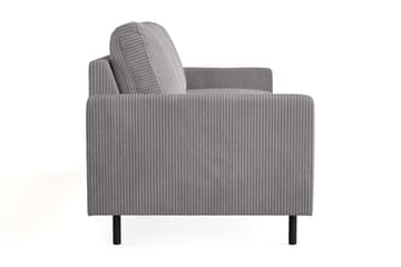Peppe 3-seters Manchestersofa - Grå - Møbler - Sofaer - 3 seter sofa