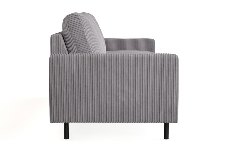 Peppe 3-seters Manchestersofa - Grå - Møbler - Sofaer - 3 seter sofa