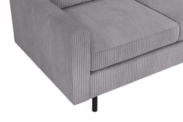 Peppe 3-seters Manchestersofa - Grå - Møbler - Sofaer - 3 seter sofa