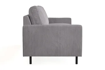 Peppe 3-seters Manchestersofa - Grå - Møbler - Sofaer - 3 seter sofa