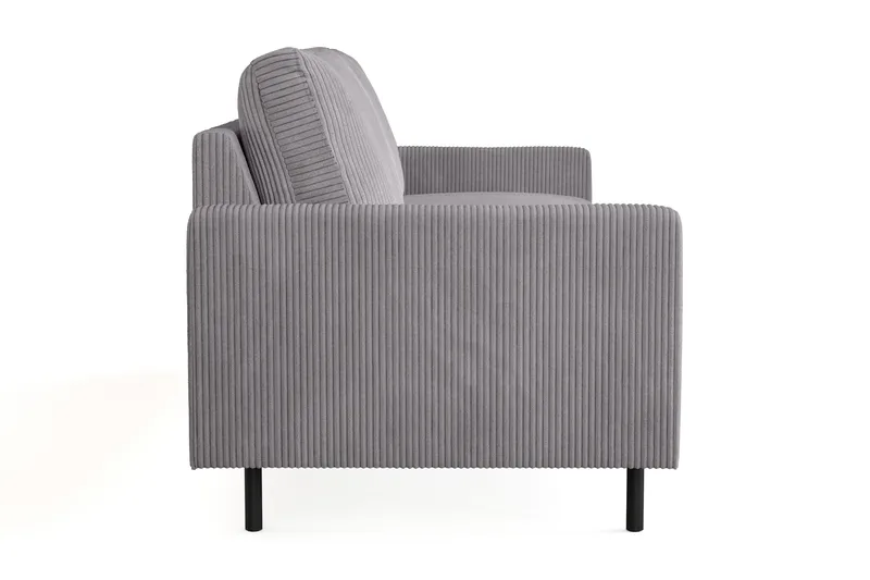 Peppe 3-seters Manchestersofa - Grå - Møbler - Sofaer - 3 seter sofa