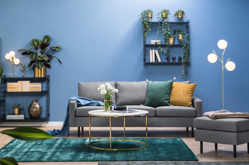 Peppe 3-seters Stoffsofa - Lys grå - Møbler - Sofaer - 3 seter sofa