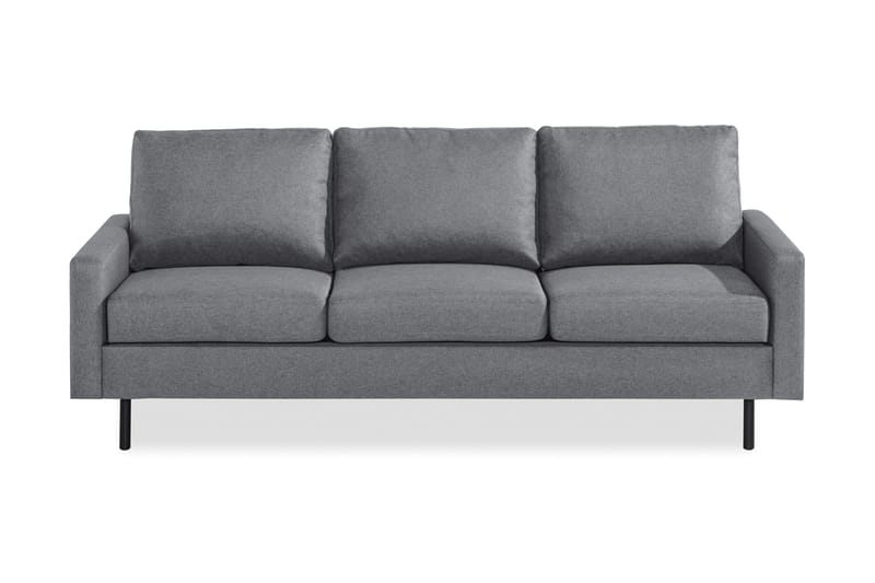 Peppe 3-seters Stoffsofa - Lys grå - Møbler - Sofaer - 3 seter sofa