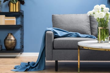 Peppe 3-seters Stoffsofa - Lys grå - Møbler - Sofaer - 3 seter sofa