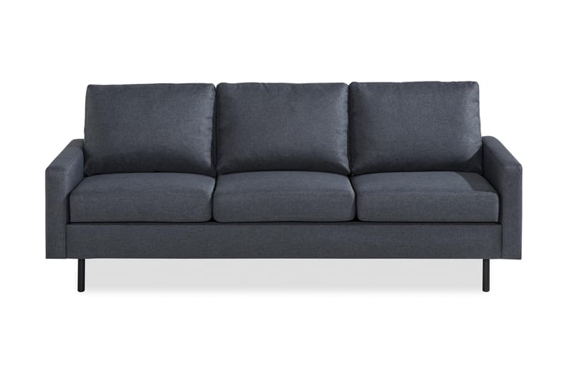 Peppe 3-seters Stoffsofa - Mørk grå - Møbler - Sofaer - 3 seter sofa