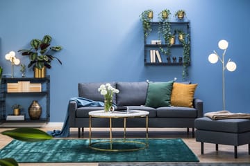 Peppe 3-seters Stoffsofa - Mørk grå - Møbler - Sofaer - 3 seter sofa