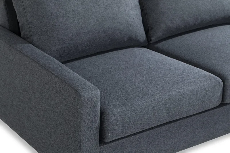 Peppe 3-seters Stoffsofa - Mørk grå - Møbler - Sofaer - 3 seter sofa