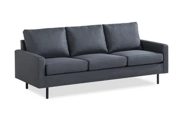 Peppe 3-seters Stoffsofa - Mørk grå - Møbler - Sofaer - 3 seter sofa