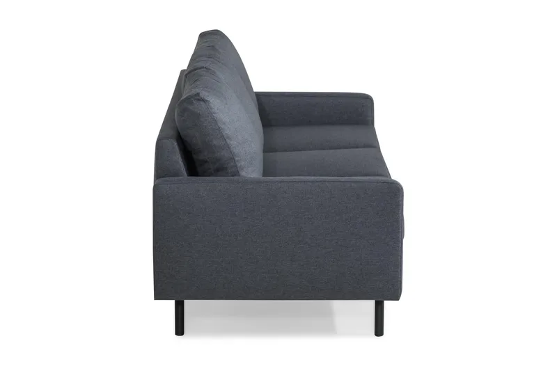 Peppe 3-seters Stoffsofa - Mørk grå - Møbler - Sofaer - 3 seter sofa
