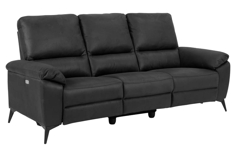Ranas 3-seters Sofa Elektrisk - Grå/Svart - Møbler - Sofaer - 3 seter sofa