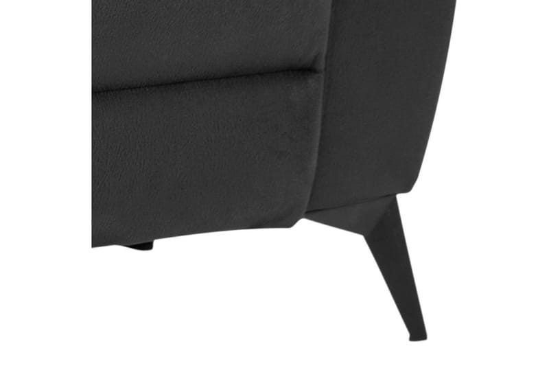 Ranas 3-seters Sofa Elektrisk - Grå/Svart - Møbler - Sofaer - 3 seter sofa